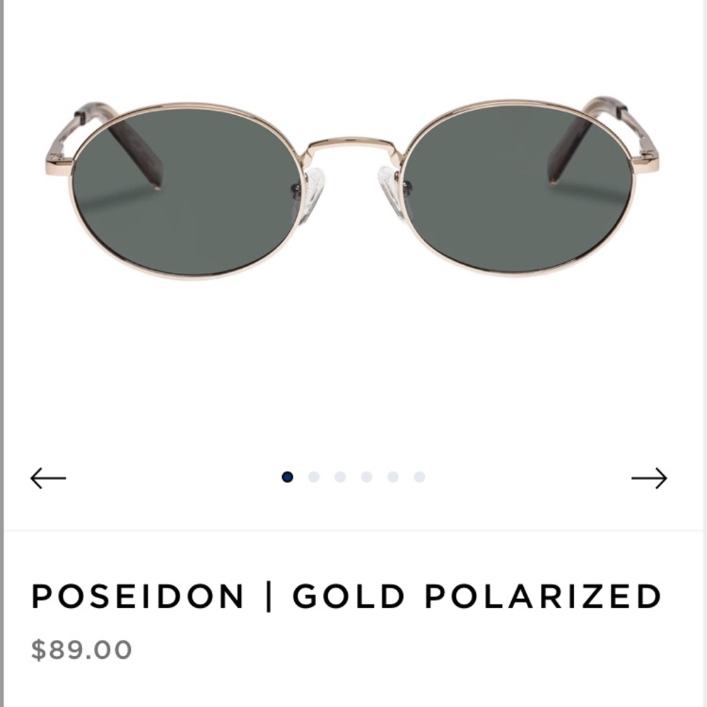 Le Spec Poseidon polarized sunglasses gold/khaki